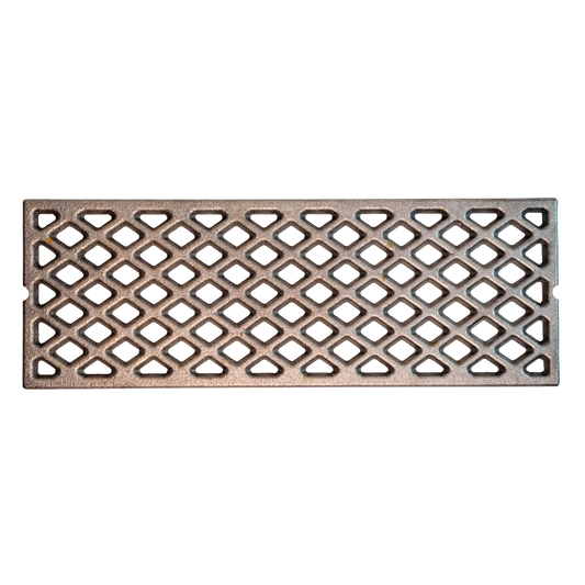 Ersatz Grillrost aus Gusseisen Rautenmuster Diamantform Broil King Baron/Crown 420/440/490 – 16x44cm