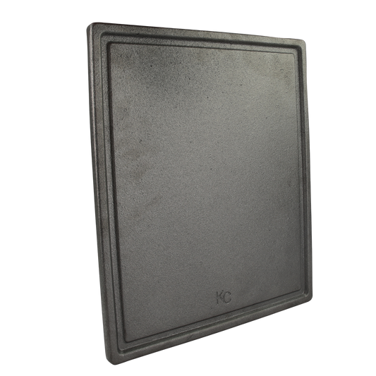 Wende Grillplatte Plancha aus Gusseisen für Broil King Monarch / Royal - 32x38cm