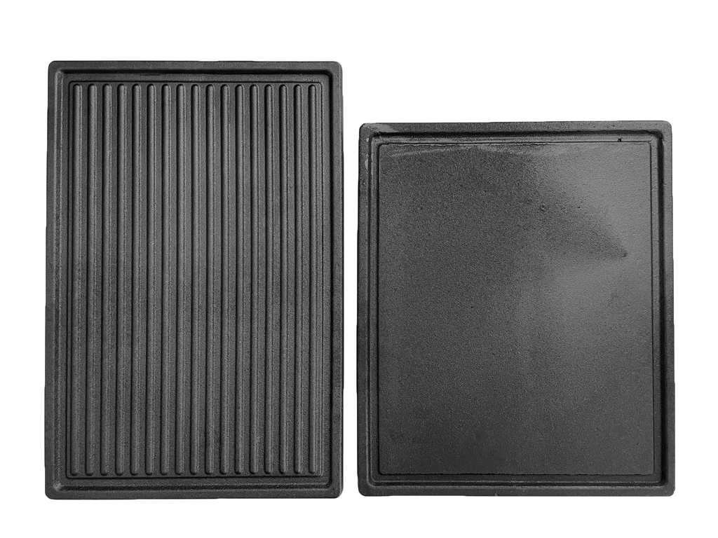 Wende Grillplatte Plancha aus Gusseisen für Broil King Monarch / Royal - 32x38cm