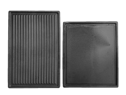 Wende Grillplatte Plancha aus Gusseisen für Broil King Monarch / Royal - 32x38cm