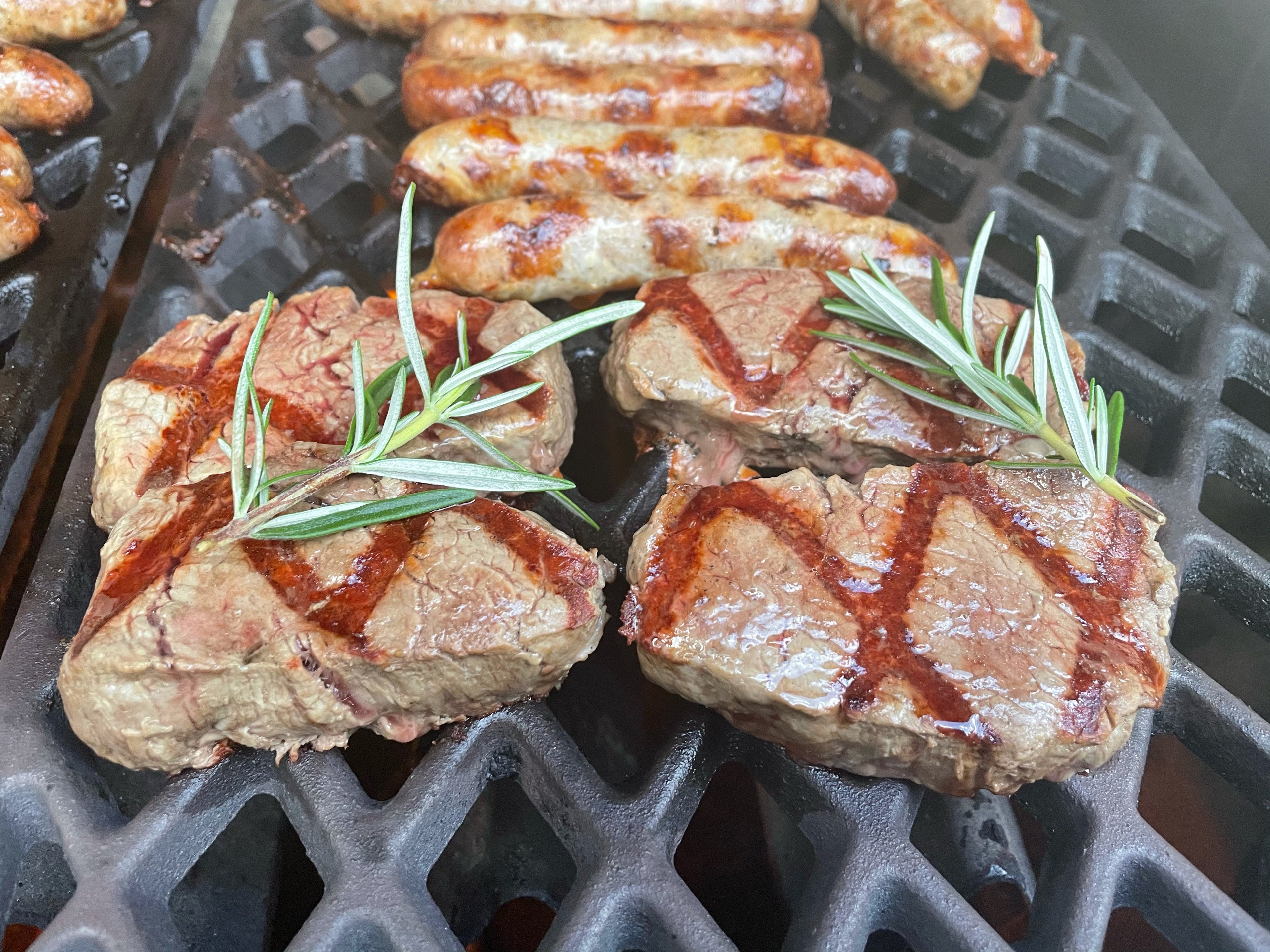 Ersatz Grillrost aus Gusseisen Rautenmuster Diamantform Broil King Baron/Crown 420/440/490 – 16x44cm